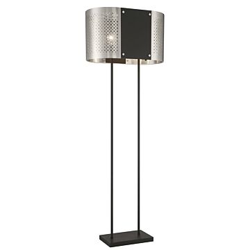 Noho  Floor Lamp in Brushed Nickel  Sand Coal by George Kovacs