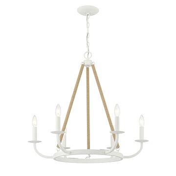 Lanton  Chandelier in Sand White by Minka-Lavery