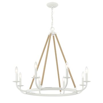 Lanton  Chandelier in Sand White by Minka-Lavery