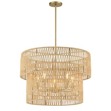 Bungalow Heaven  Pendant in Soft Brass by Minka-Lavery