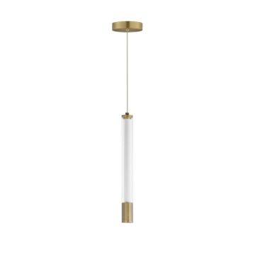Cortex LED Pendant in Natural Aged Brass by ET2