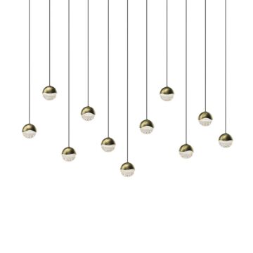 Grapes LED Pendant in Brass Finish by Sonneman