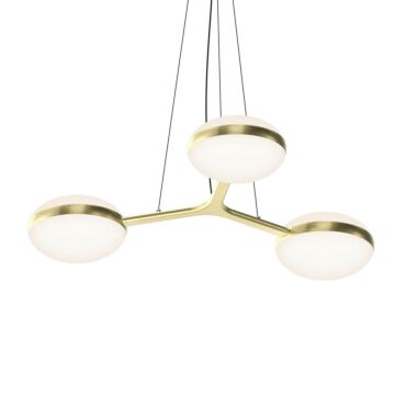 Pillows Pendant in Brass Finish by Sonneman