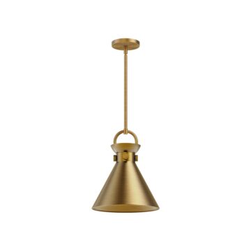 Emerson One Light Pendant in Aged Gold by Alora