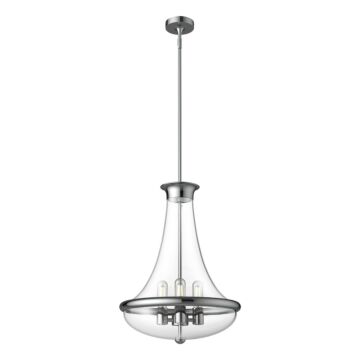 Marcel Four Light Pendant in Chrome by Alora