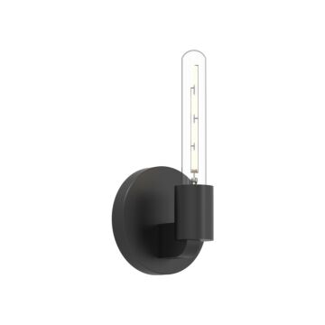 Claire One Light Wall Sconce in Matte Black by Alora