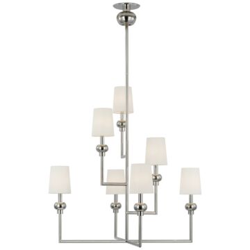 Comtesse LED Chandelier in Polished Nickel by Visual Comfort Signature