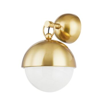 Althea One Light Wall Sconce in Vintage Polished Brass by Corbett Lighting