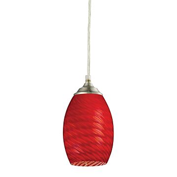 Z-Lite Jazz 1-Light Mini Pendant Light In Brushed Nickel