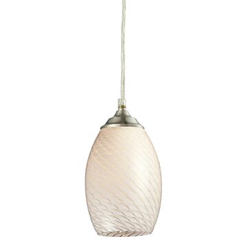 Z-Lite Jazz 1-Light Mini Pendant Light In Brushed Nickel