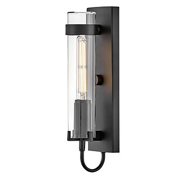 Ryden 1-Light Medium Wall Mount Lantern in Black