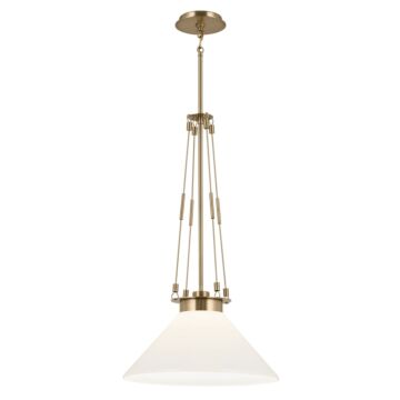Albers One Light Pendant in Champagne Bronze by Kichler