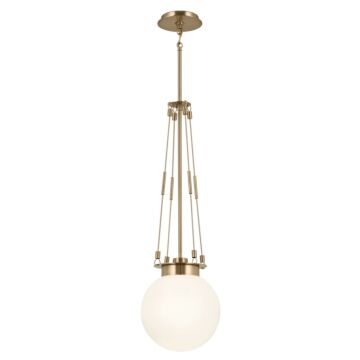 Albers One Light Pendant in Champagne Bronze by Kichler