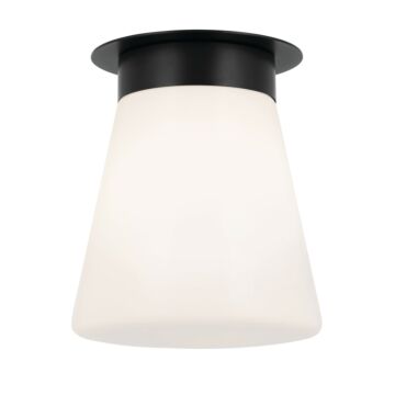 Albers One Light Flush Mount in Black by Kichler
