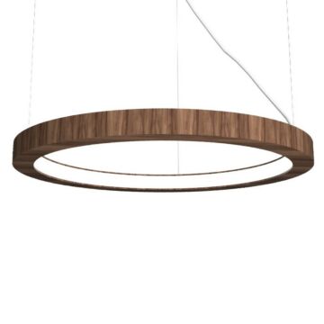 Frame LED Pendant in American Walnut