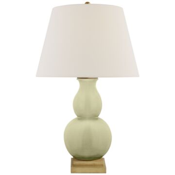 Gourd Form  Table Lamp in Celadon Crackle by Visual Comfort Signature