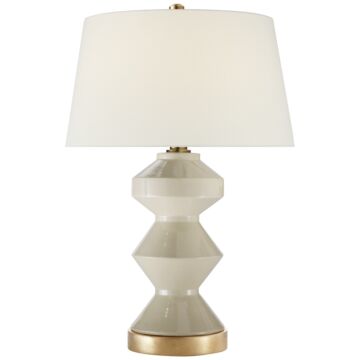 Weller  Table Lamp in Coconut Porcelain by Visual Comfort Signature