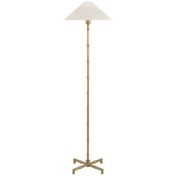 Grenol LED Floor Lamp in Hand-Rubbed Antique Brass by Visual Comfort Signature