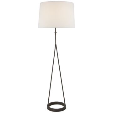 Dauphine  Floor Lamp in Aged Iron by Visual Comfort Signature