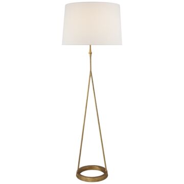 Dauphine  Floor Lamp in Gilded Iron by Visual Comfort Signature