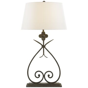 Harper  Table Lamp in Natural Rusted Iron by Visual Comfort Signature