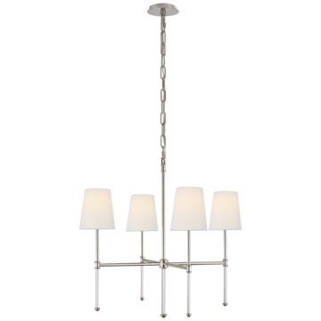 Camille  Chandelier in Polished Nickel by Visual Comfort Signature