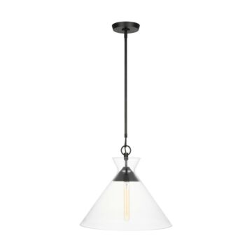 Atlantic One Light Pendant in Aged Iron by Visual Comfort Studio