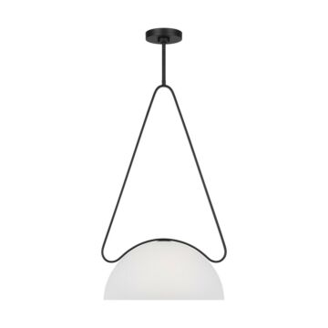 Nido One Light Pendant in Midnight Black by Visual Comfort Studio