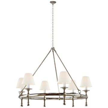 Classic  Chandelier in Polished Nickel by Visual Comfort Signature