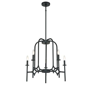 Muncie  Chandelier in Coal by Minka-Lavery