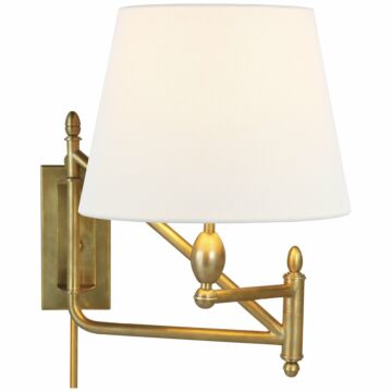 Paulo  Wall Sconce in Hand-Rubbed Antique Brass by Visual Comfort Signature