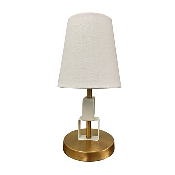 Bryson  Accent Lamp in Weathered Brass White by House of Troy