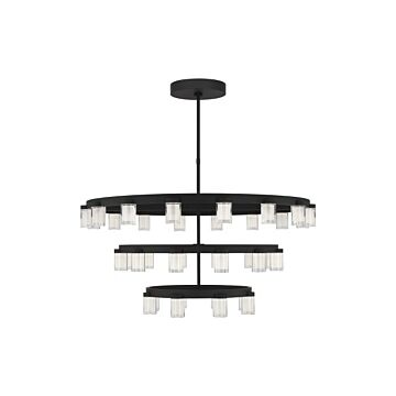 Esfera LED Chandelier in Nightshade Black by Visual Comfort Modern