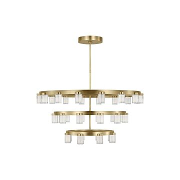 Esfera LED Chandelier in Natural Brass by Visual Comfort Modern