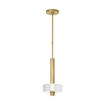 Laurel LED Pendant in Natural Brass by Visual Comfort Modern