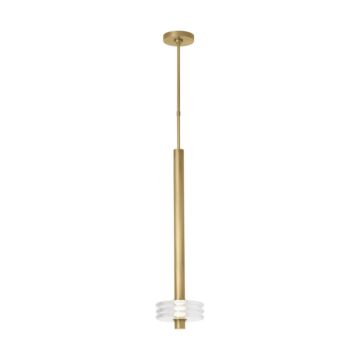 Laurel LED Pendant in Natural Brass by Visual Comfort Modern