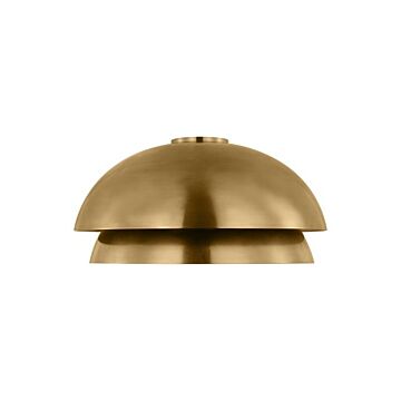 Shanti LED Flush Mount in Natural Brass by Visual Comfort Modern