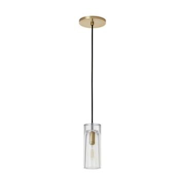 Horizon LED Pendant in Natural Brass by Visual Comfort Modern