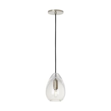 Alina LED Pendant in Polished Nickel by Visual Comfort Modern