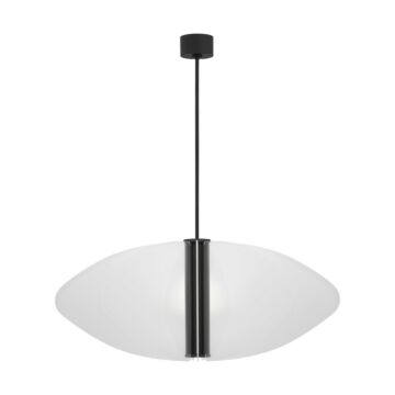 Nyra LED Pendant in Nightshade Black by Visual Comfort Modern