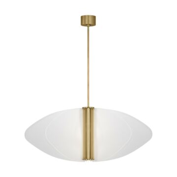 Nyra LED Pendant in Plated Brass by Visual Comfort Modern