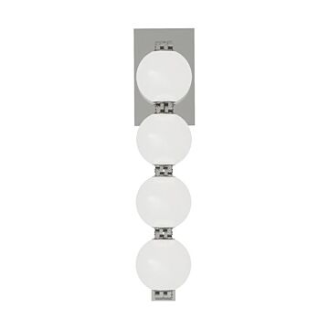 Perle LED Wall Sconce in Polished Nickel by Visual Comfort Modern