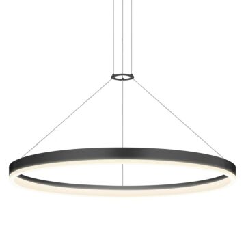 Corona LED Pendant in Satin Black by Sonneman