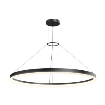 Corona LED Pendant in Satin Black by Sonneman