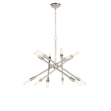 Cobra  Chandelier in Polished Nickel by Regina Andrew Detroit
