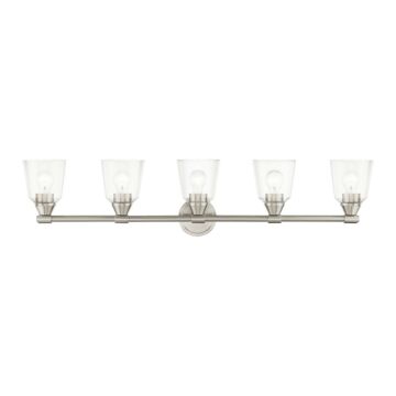 Catania 5-Light Bathroom Vanity Sconce in Brushed Nickel