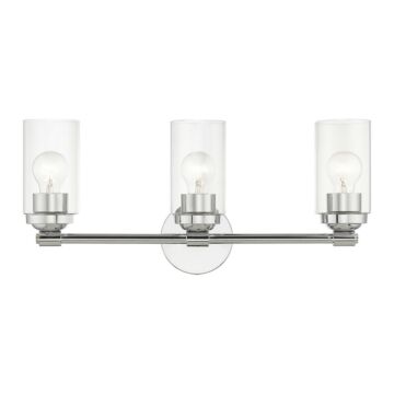 Whittier 3-Light Bathroom Vanity Sconce in Polished Chrome