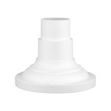 Outdoor Pier Mount Adapters Pier Mount Adapter in Textured White by Livex Lighting