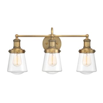 Taylor 3-Light Bathroom Vanity Light Bar in Old Satin Brass
