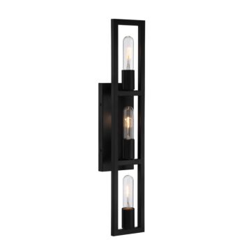 Urban Oasis 3-Light Bathroom Vanity Light in Matte Black